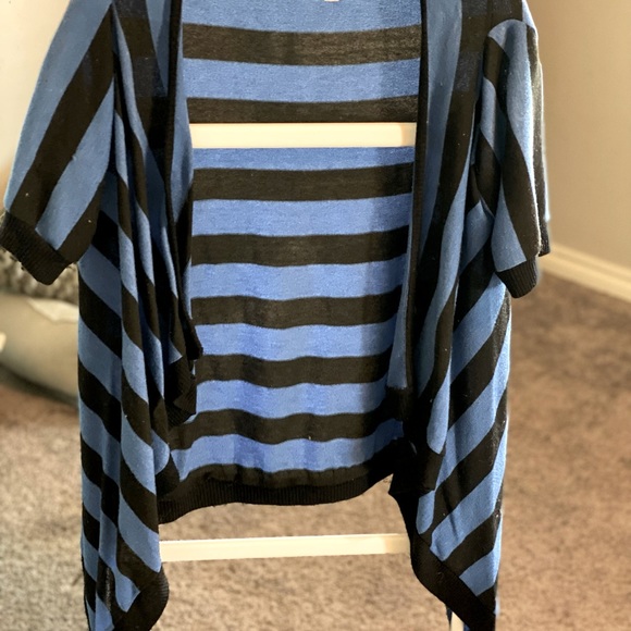 Anthropologie striped short sleeve cardigan - Picture 1 of 2